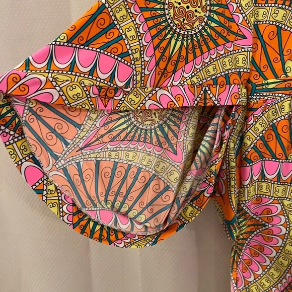 Trina Turk Tunic Coverup & Bikini Bottom Set Swim Beach - Picture 4 of 16